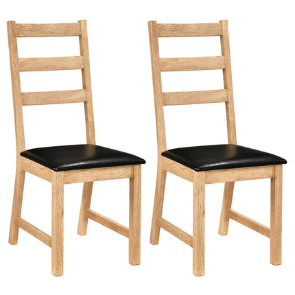 Dreamade Farmhouse Kitchen Chairs w/Hollowed Backrest