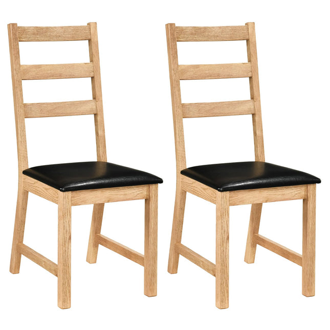 Dreamade Farmhouse Kitchen Chairs w/Hollowed Backrest