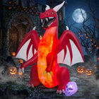 DREAMADE 8 FT Halloween Inflatable Dragon, Lighted Yard Decoration