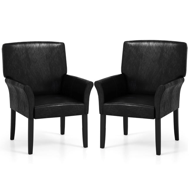 Leather Reception Guest Chairs