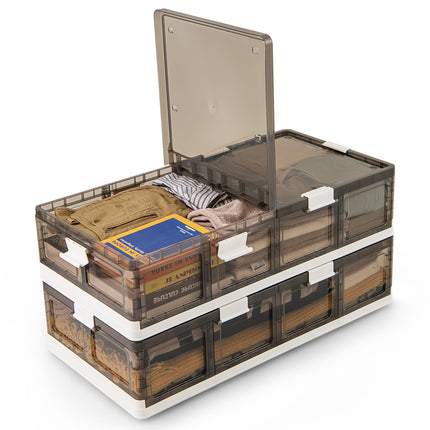 Dreamade 26.5Gal Under Bed Storage Containers, 2/4 Pack Stackable Rolling Plastic Storage Boxes with Wheels & Lids