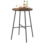 Dreamade 41-inches Patio Bar Table Acacia Wood Pub Table