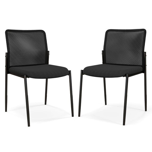 Dreamade Waiting Room Chairs - Stackable Guest Chairs w/Ergonomic Backrest