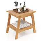Dreamade Teak Shower Bench with Shelf