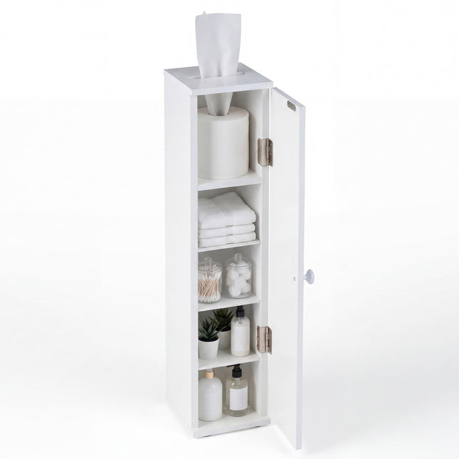 Dreamade Small Bathroom Storage Cabinet with Door and Removable Shelves