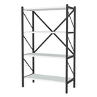 Dreamade Modern Bookcase with Heavy-Duty Metal Frame (1/2)