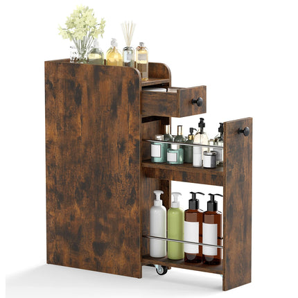 Dreamade Slim Bathroom Storage Cabinet for Living Room
