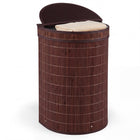 Dreamade 16 Gal Bamboo Laundry Hamper with Zippered Lid