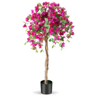 Dreamade 4.5FT Bougainvillea Artificial Tree, Fake Potted Plant w/ 312 Flowers - DreamadeUS