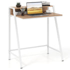 Dreamade 2 Tier Computer Desk PC Laptop Table Study Writing Home Office Workstation