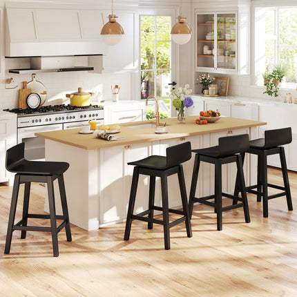 Dreamade 24.5" Swivel Bar Stools Set of 2/4