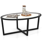 Dreamade Glass Coffee Table, 46.5