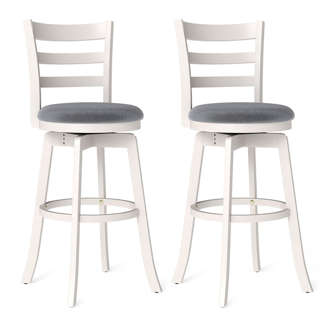 Dreamade 30.5" Bar Height Stools Set of 2/4 with Fabric Upholstered Seat