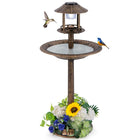 Dreamade 42 inch Bird Bath Solar Lighted