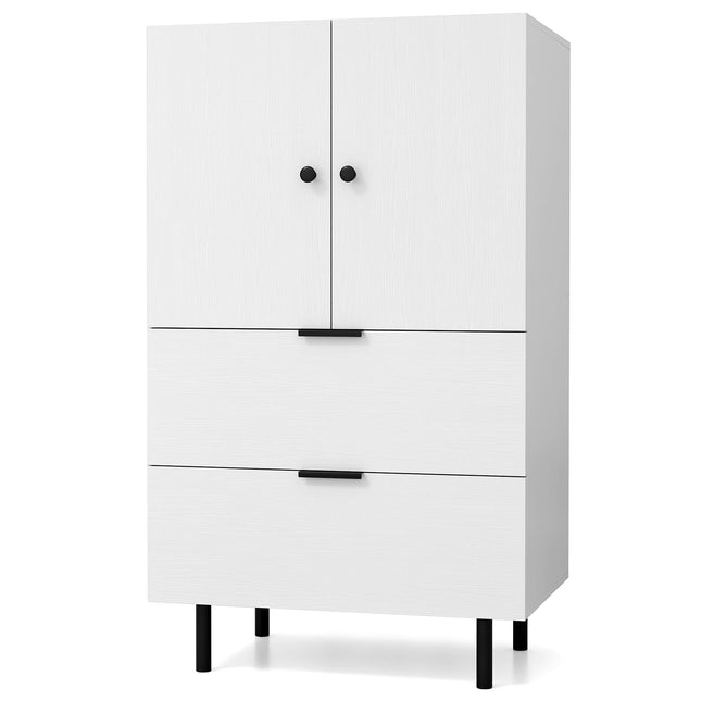 Dreamade 2-Door Narrow Storage Sideboard Buffet Cabinet with Drawers
