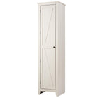 Dreamade Tall Storage Cabinet Freestanding Floor Storage Tower with Four Shelves and Single Door