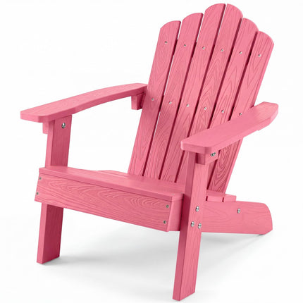 Dreamade Kids Adirondack Chair, All-Weather HIPS Children's Outdoor Chair with Tilted High Backrest