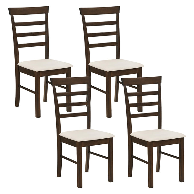 Dreamade Upholstered Fabric Kitchen Chairs with Rubber Wood Frame