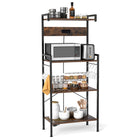 Dreamade Bakers Rack with Storage 4 Tiers Shelf