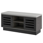 Dreamade Entryway Shoe Storage Bench - Shoe Rack w/Seat Cushion & 6 Storage Compartments