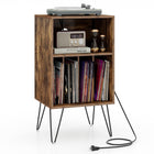 Dreamade Record Player Stand with Charging Station