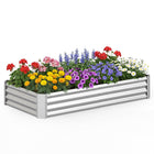 Dreamade 6 x 3 x 1 FT Galvanized Rectangular Metal Raised Garden Bed (1/2)