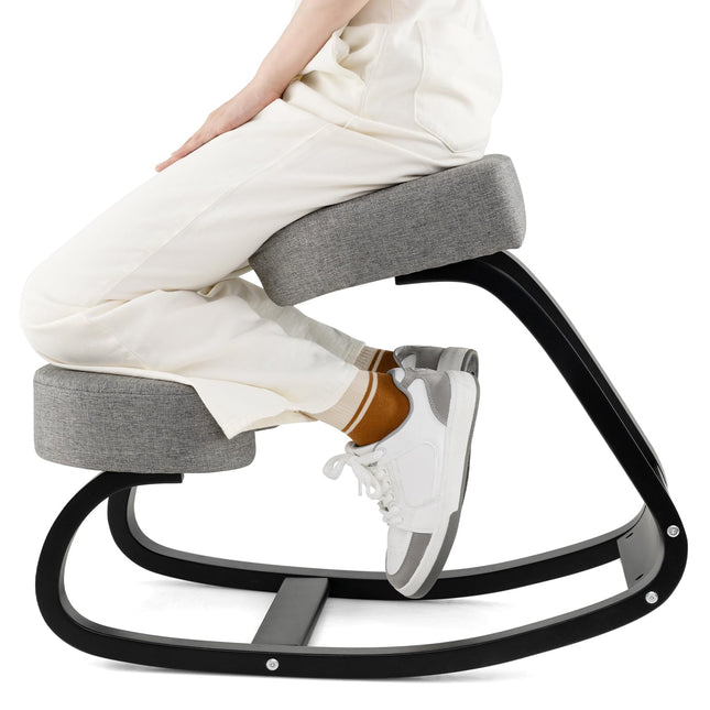 Dreamade Ergonomic Kneeling Chair, Rocking Posture Chair with Padded Cushion