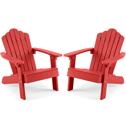 Dreamade Kids Adirondack Chair, All-Weather HIPS Children's Outdoor Chair with Tilted High Backrest