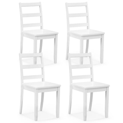 Wood Dining Chairs, White - Dreamade