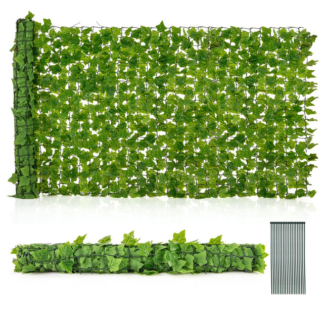 Dreamade Artificial Ivy Privacy Fence 2 Pack - 120" x 40" Artificial Hedges Fence