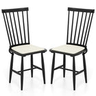 Dreamade Windsor Dining Chairs Set of 2/4 Farmhouse Wooden Kitchen Chair