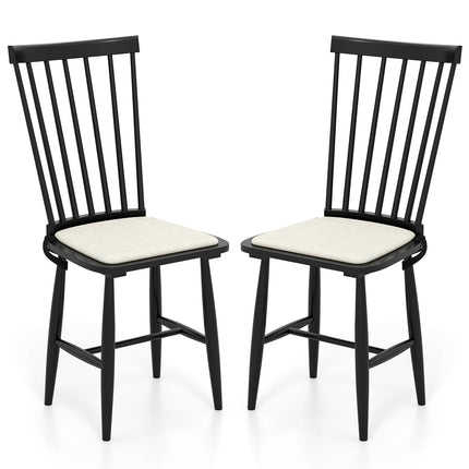 Dreamade Windsor Dining Chairs Set of 2/4 Farmhouse Wooden Kitchen Chair