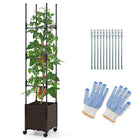 Dreamade Raised Garden Bed Planter Box with Trellis