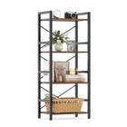 Dreamade 4-Tier Bookshelf | Narrow Freestanding Display Shelf with Metal Frame (1/2)