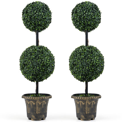 Dreamade 3 FT Artificial Boxwood Topiary Tree(1/2)