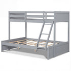 Dreamade Twin Over Full Bunk Bed Wood Bunk Bed
