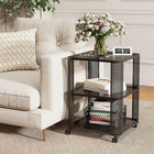 Dreamade 3-Tier End Table | Rolling Side Table w/Open Storage Shelves (1/2)