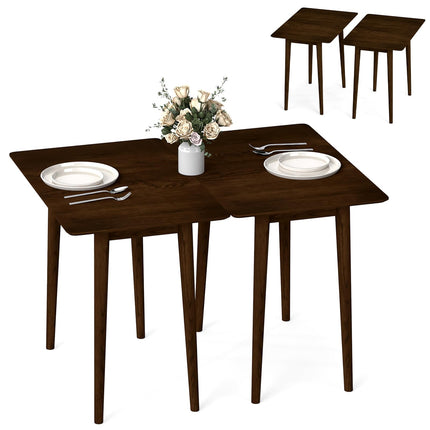 Dreamade Dining Table Set with 2 Rectangular Dinner Tables for 4-6