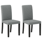 iantex Upholstered Dining Chairs Set of 2/4 Mid-Century Modern Fabric Parson Chair w/Rubber Wood Legs