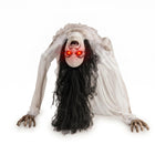 DREAMADE Animated Crawling Ghost Halloween Creepy Crawling Woman Prop