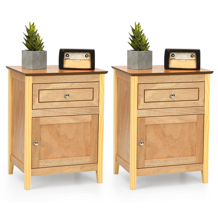 Wooden End Table W/Shelf - Dreamade