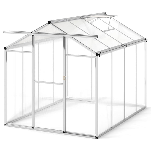 Dreamade Outdoor Large Walk-in Green House w/ Rain Gutter
