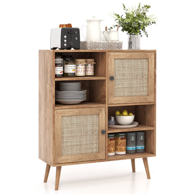 Dreamade Buffet Cabinet, Wood Sideboard Storage Cabinet