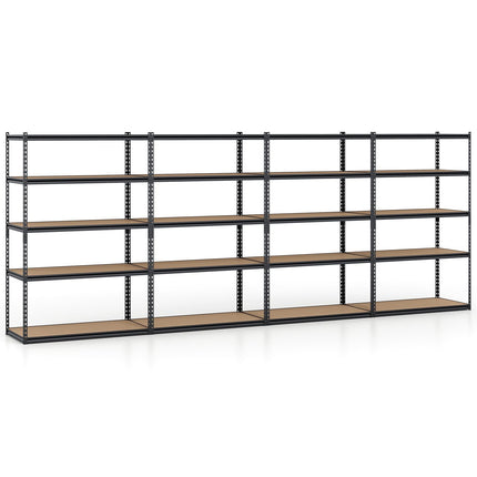 Dreamade 5-Tier Metal Storage Shelves Heavy Duty Garage Shelving Units(1/2/3/4,48" W x 24" D x 72" H)