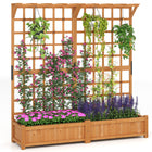 Dreamade Large Raised Garden Bed with Trellis and Roof