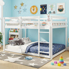 Dreamade Full Over Full Bunk Bed with Full-Length Guardrails