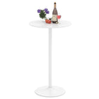 Dreamade Two-in-one Bar Table with Detachable Pole, Metal Base, 24
