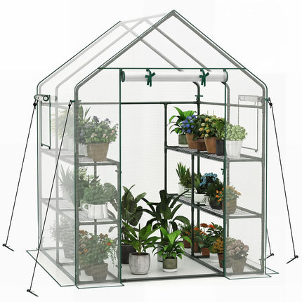 Dreamade 57”L x 57”W x 77”H Walk-in Greenhouse for Outdoors