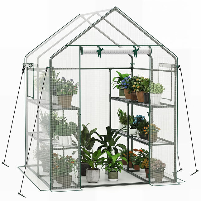 Dreamade 57”L x 57”W x 77”H Walk-in Greenhouse for Outdoors