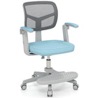 Kids Desk Chair, Ergonomic Adjustable Student Rolling Chair with Footrest & Flip-up Armrest
